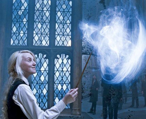 Luna's patronus is a rabbit.