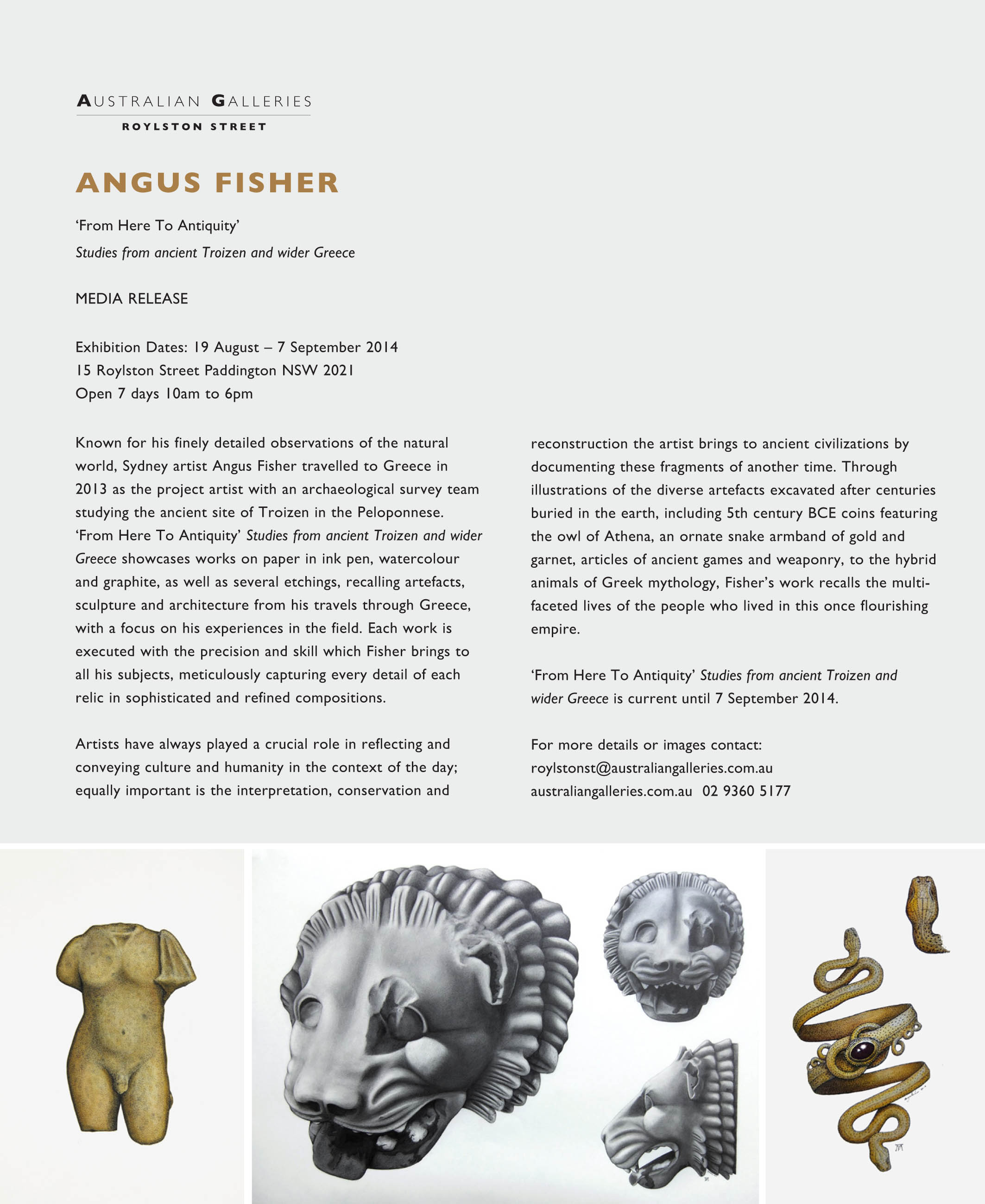 'From Here To Antiquity - Studies from ancient Troizen and wider Greece' Press Release