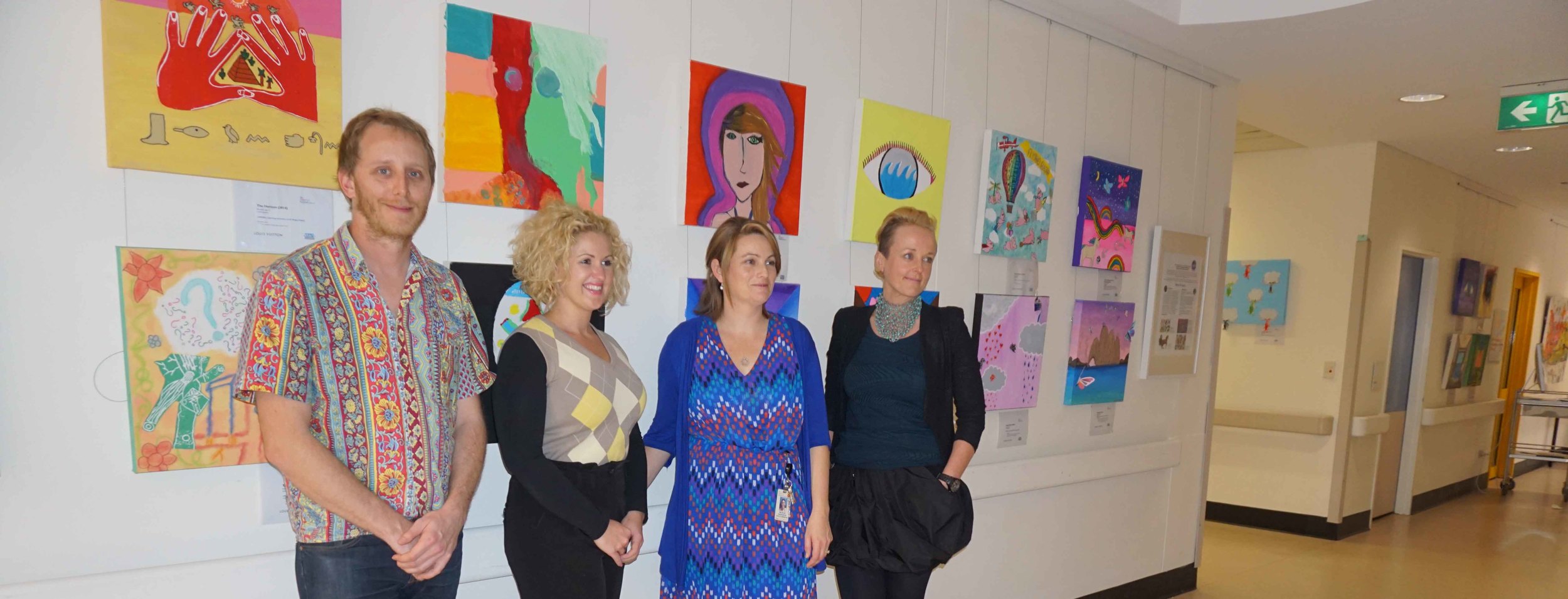 'Unreal' exhibition opening with hospital staff- The Children's Hospital Westmead (02/09/2014)