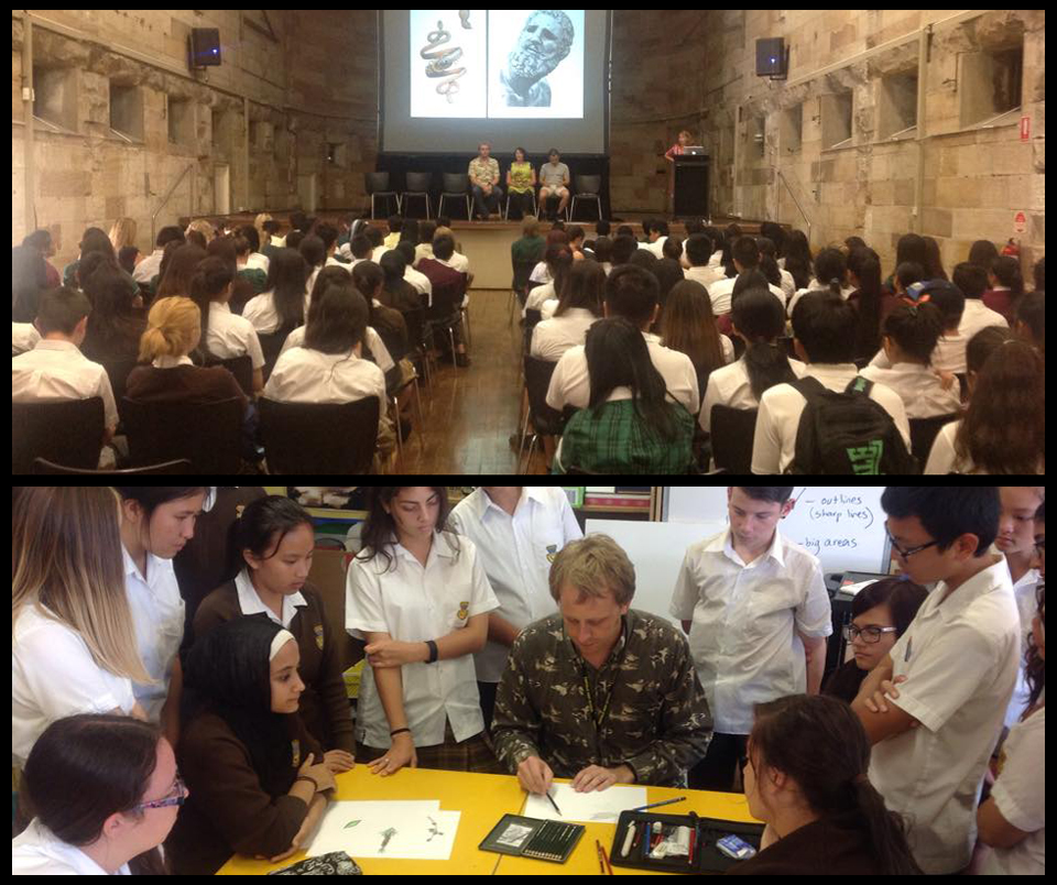 'AIR' program launch at NAS (12/02/2015), Drawing demonstration at Fairvale High (11/03/2015) 