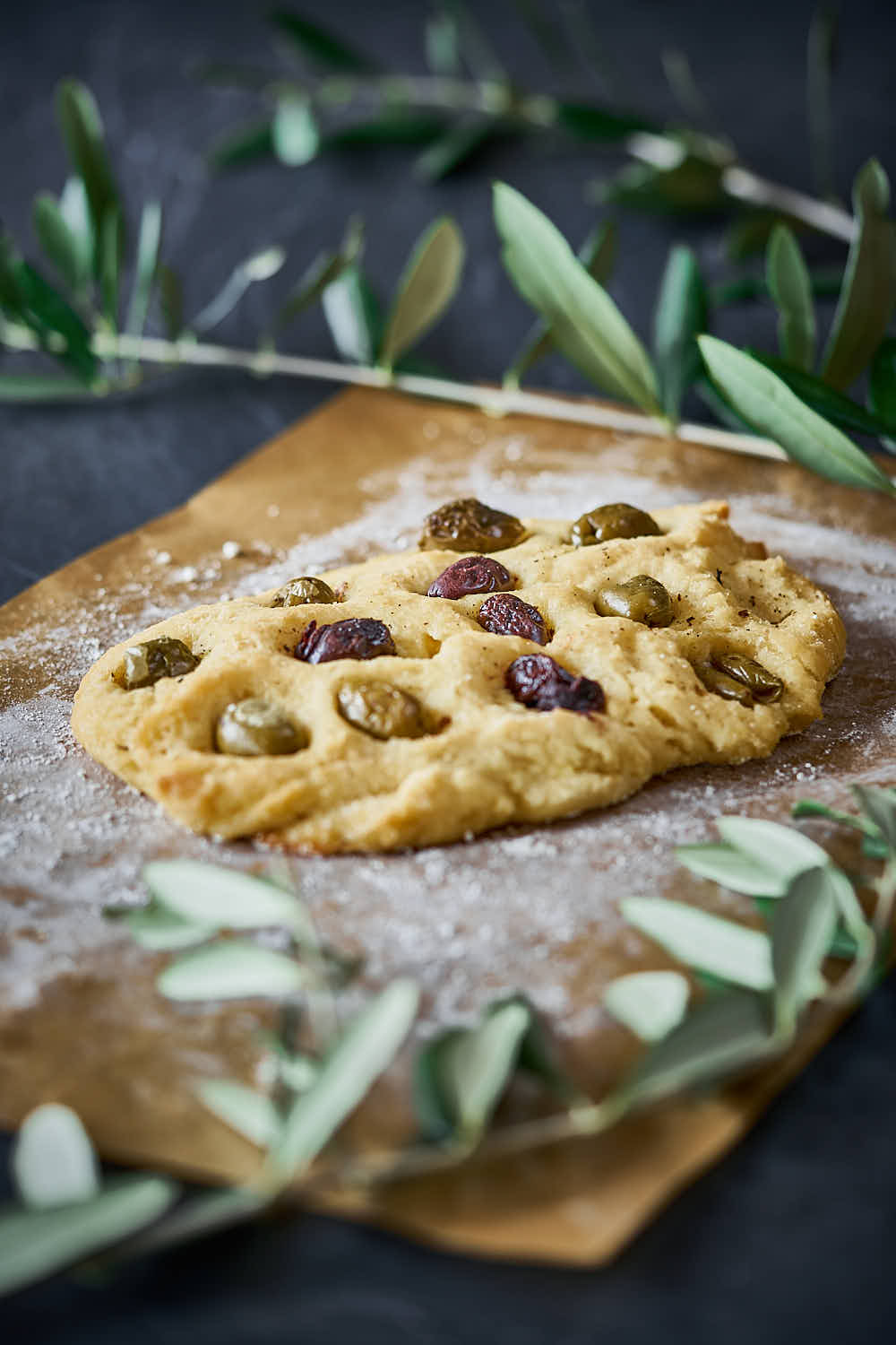 Oliven-Ciabatta - knusprig & glutenfrei