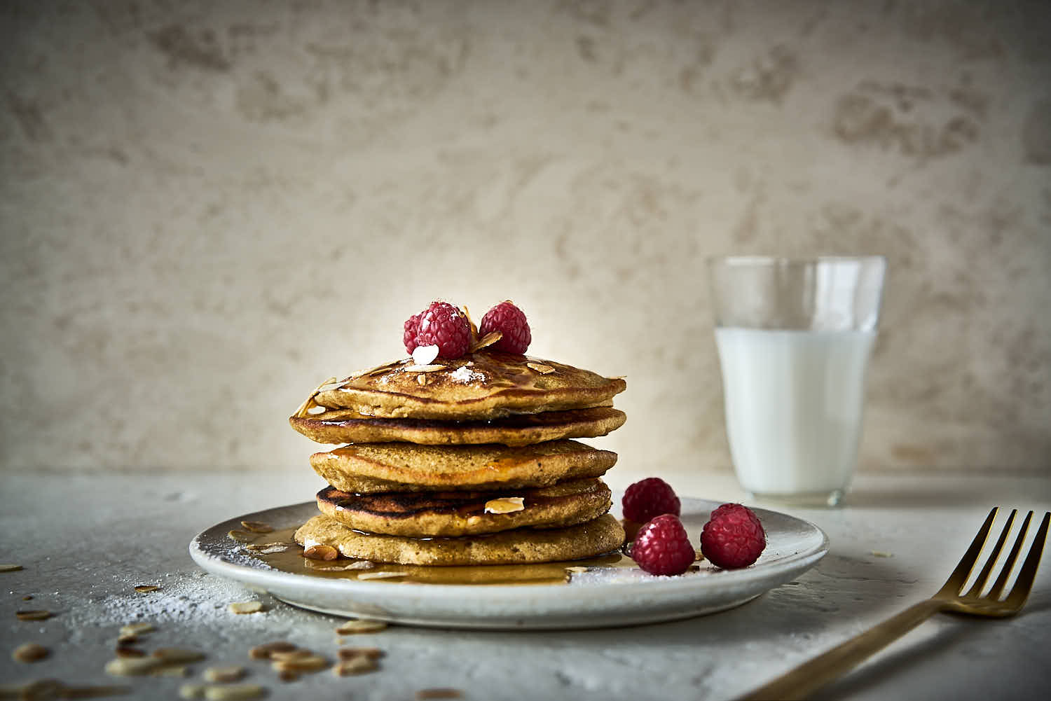 Dinkelmehl-Pancakes mit Heidelbeeren