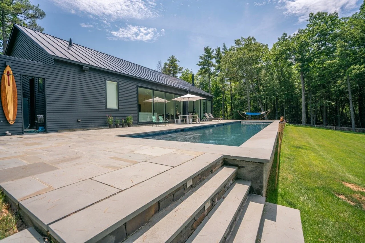 Modern Saugerties vacation rental with pool for rent Red Cottage Inc