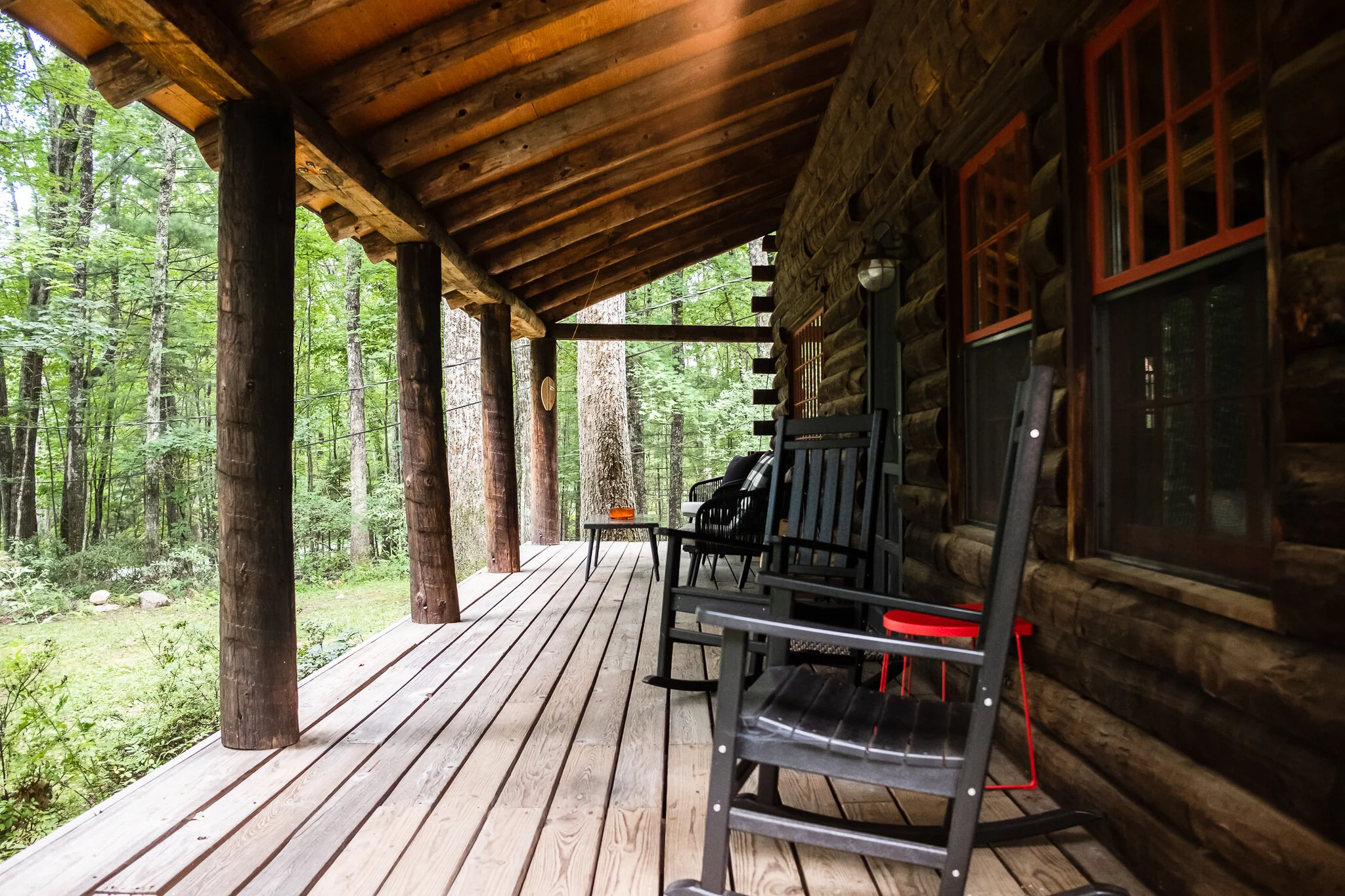 Stylish Catskills log cabin with modern touches in Accord for rent