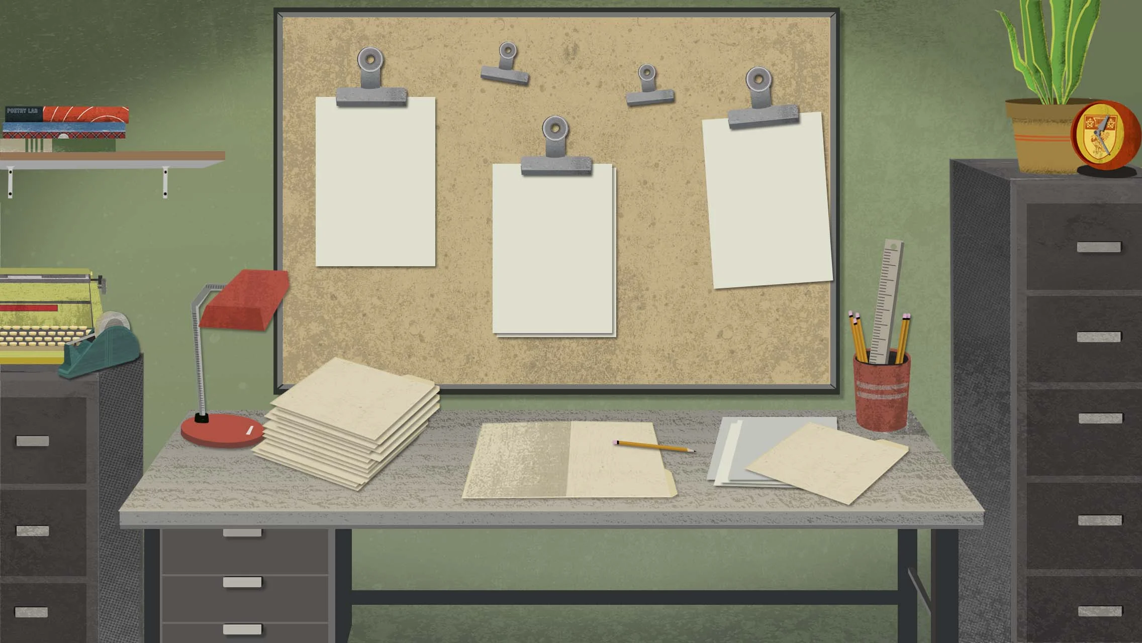 Environmental design for Poetrylab mobile game