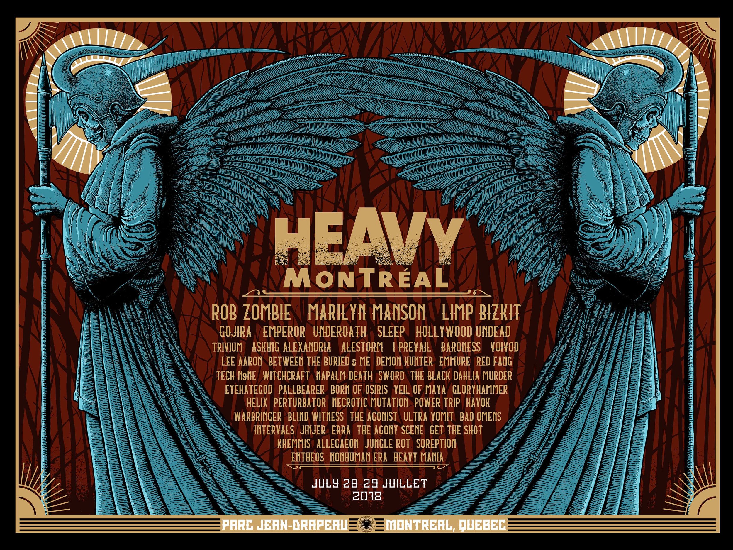 Heavy Mtl 2018 Festival Poster