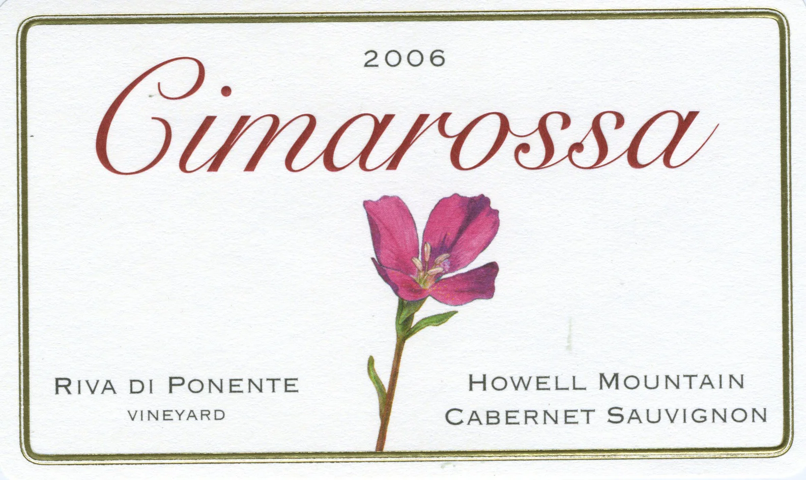 Cimarossa wine lane 'Clarkia'