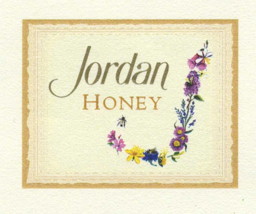 Jordan Winery honey label