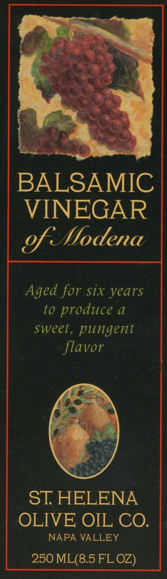 Napa Valley Olive Oil Co. balsamic vinegar label