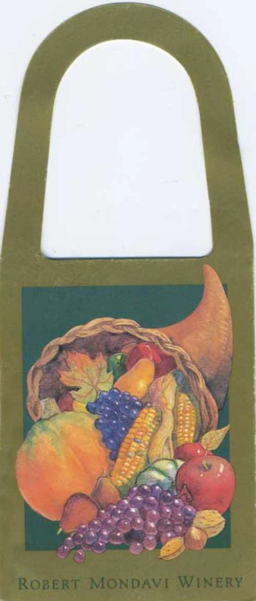 Robert Mondavi Winery wine bottle tag