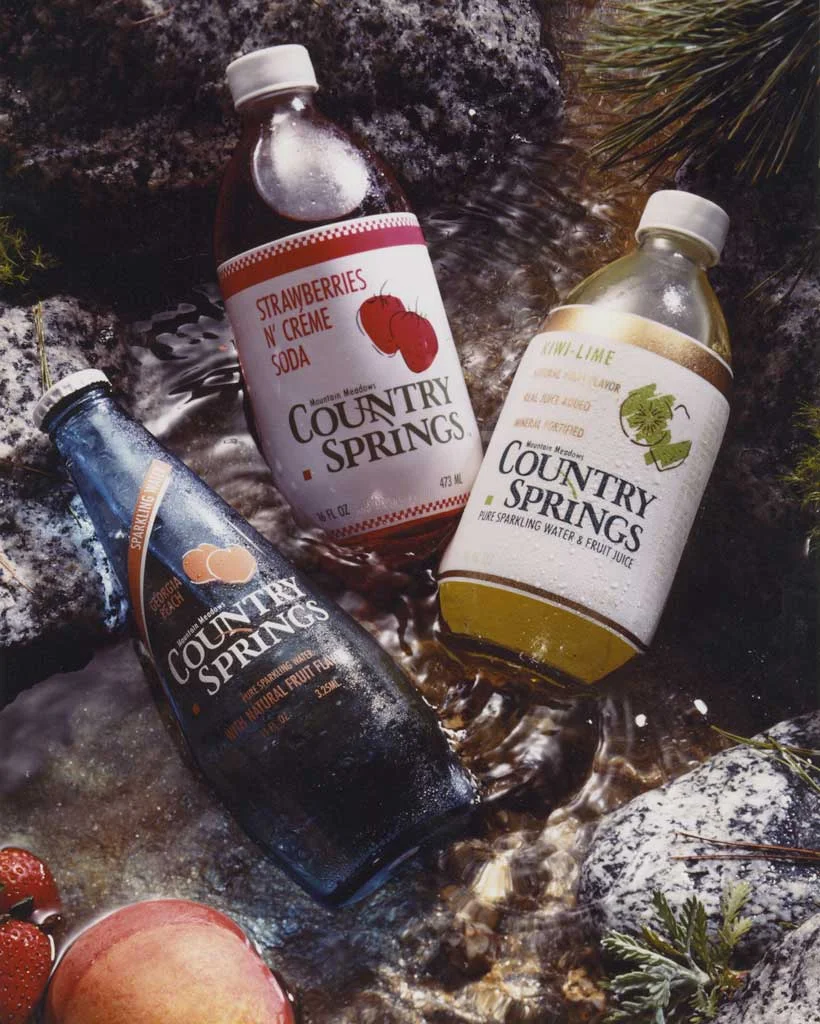 Country Springs soda labels