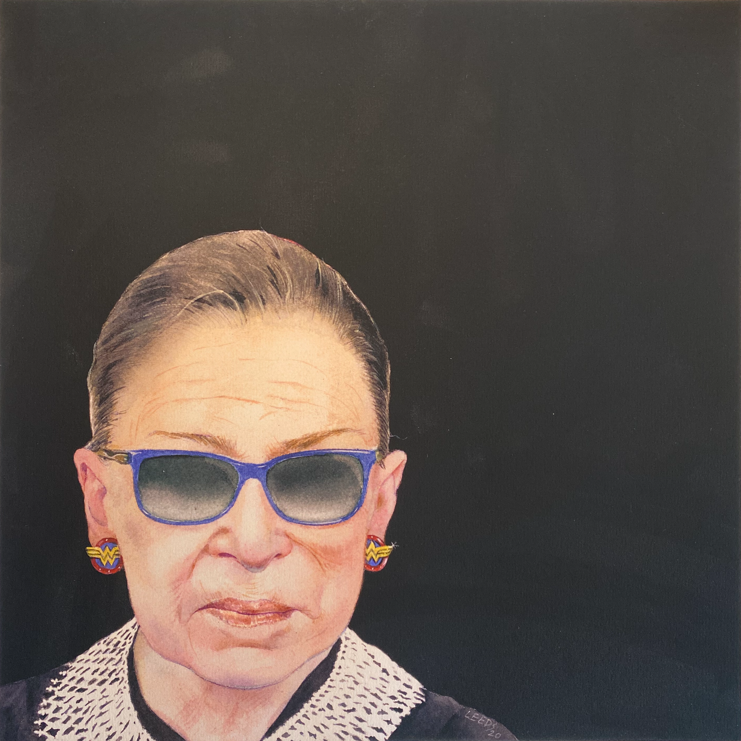 A Little to the Left
Watercolor - "Famous American Women" Show