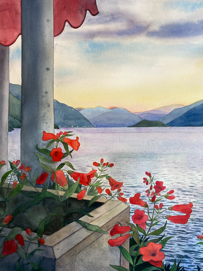 Lake Como   Watercolor
Commissioned by: Katie Woodward