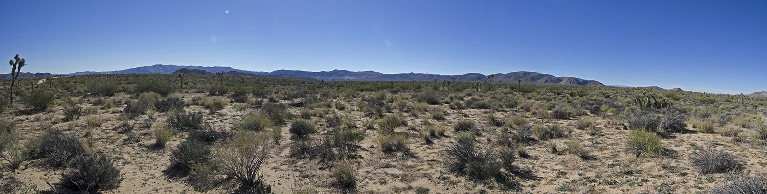 Panorama view looking over the "Raindrop Divide."
