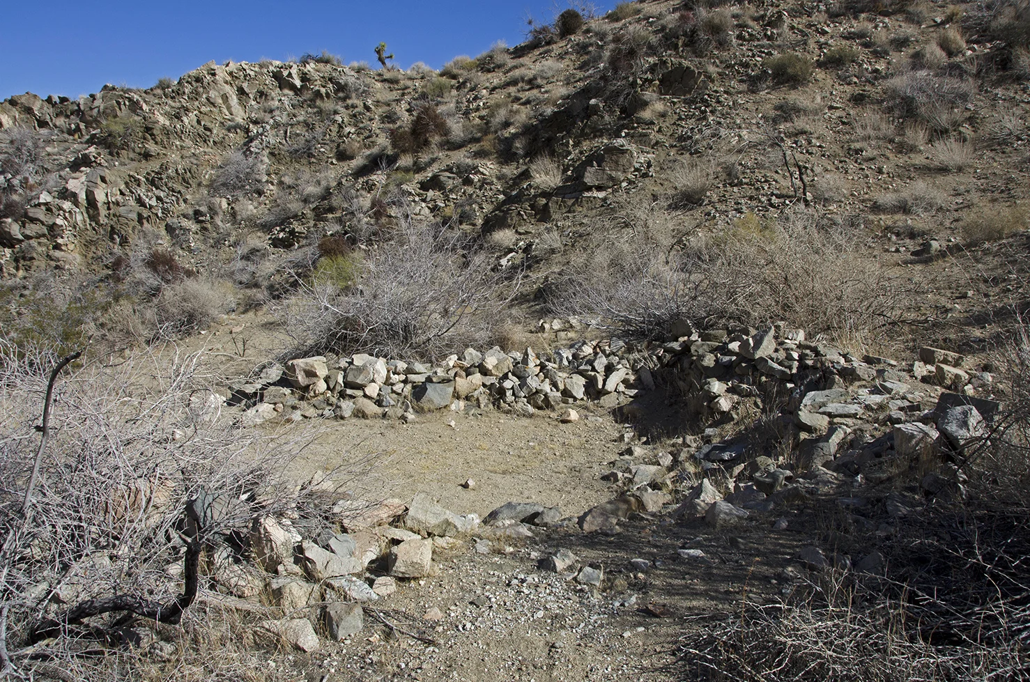 A large stone ruin