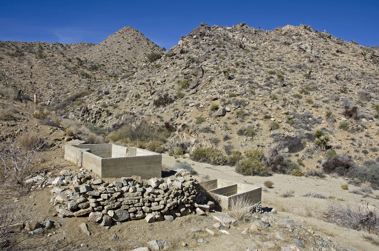 The cement water tanks