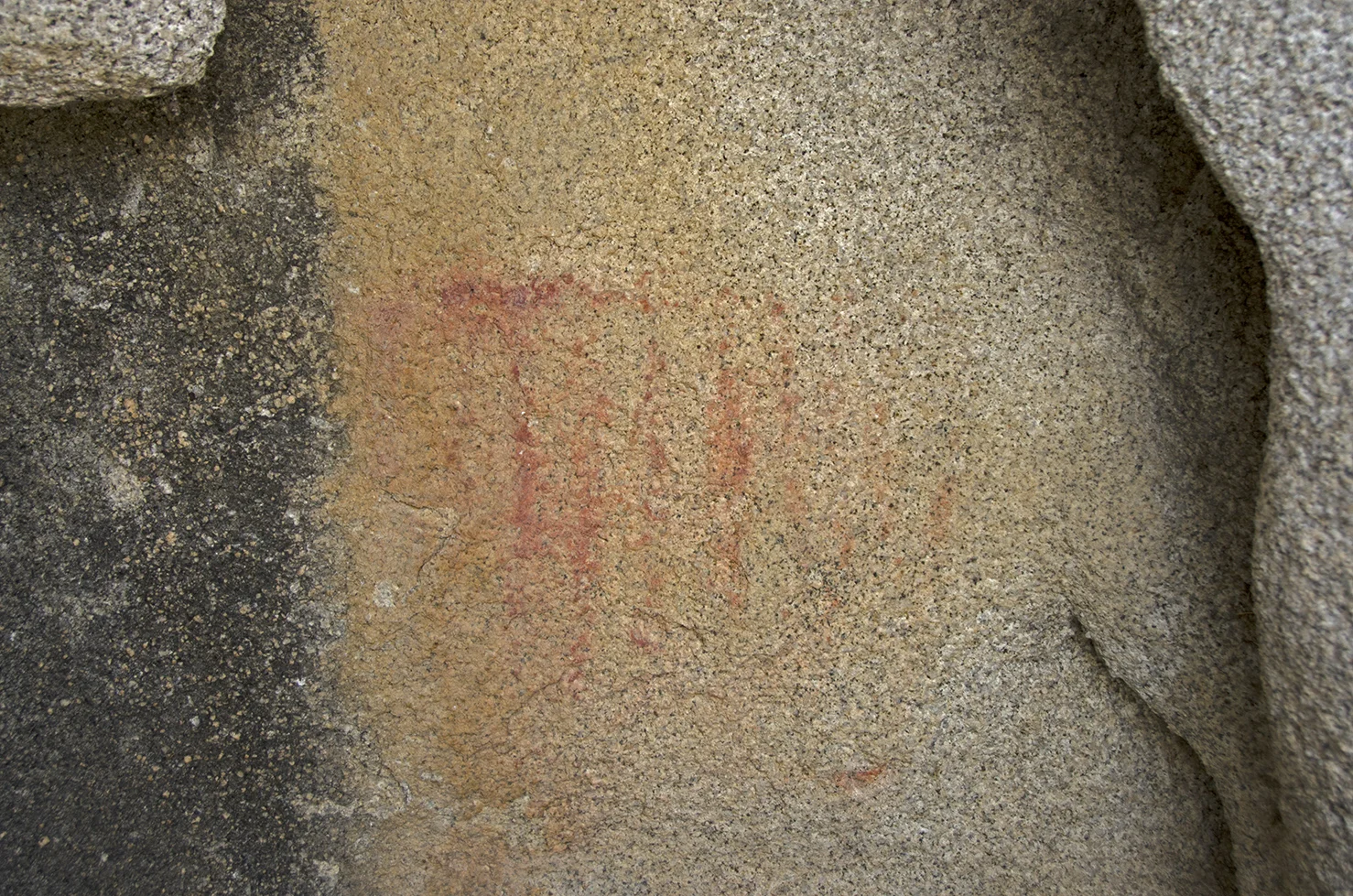 Faded pictographs
