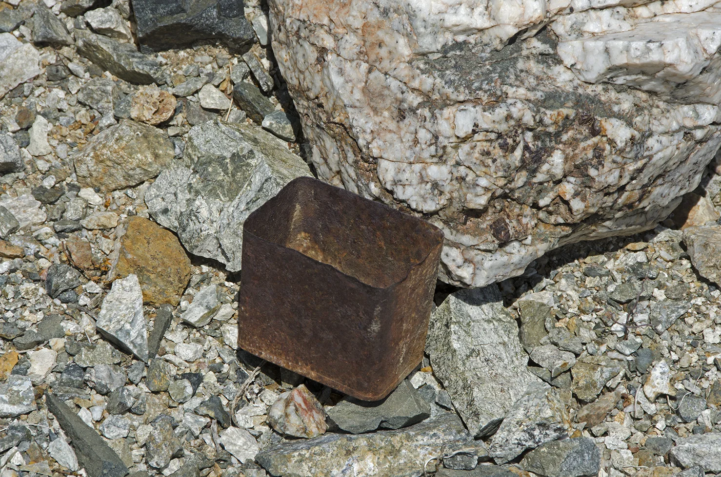 A lone can.