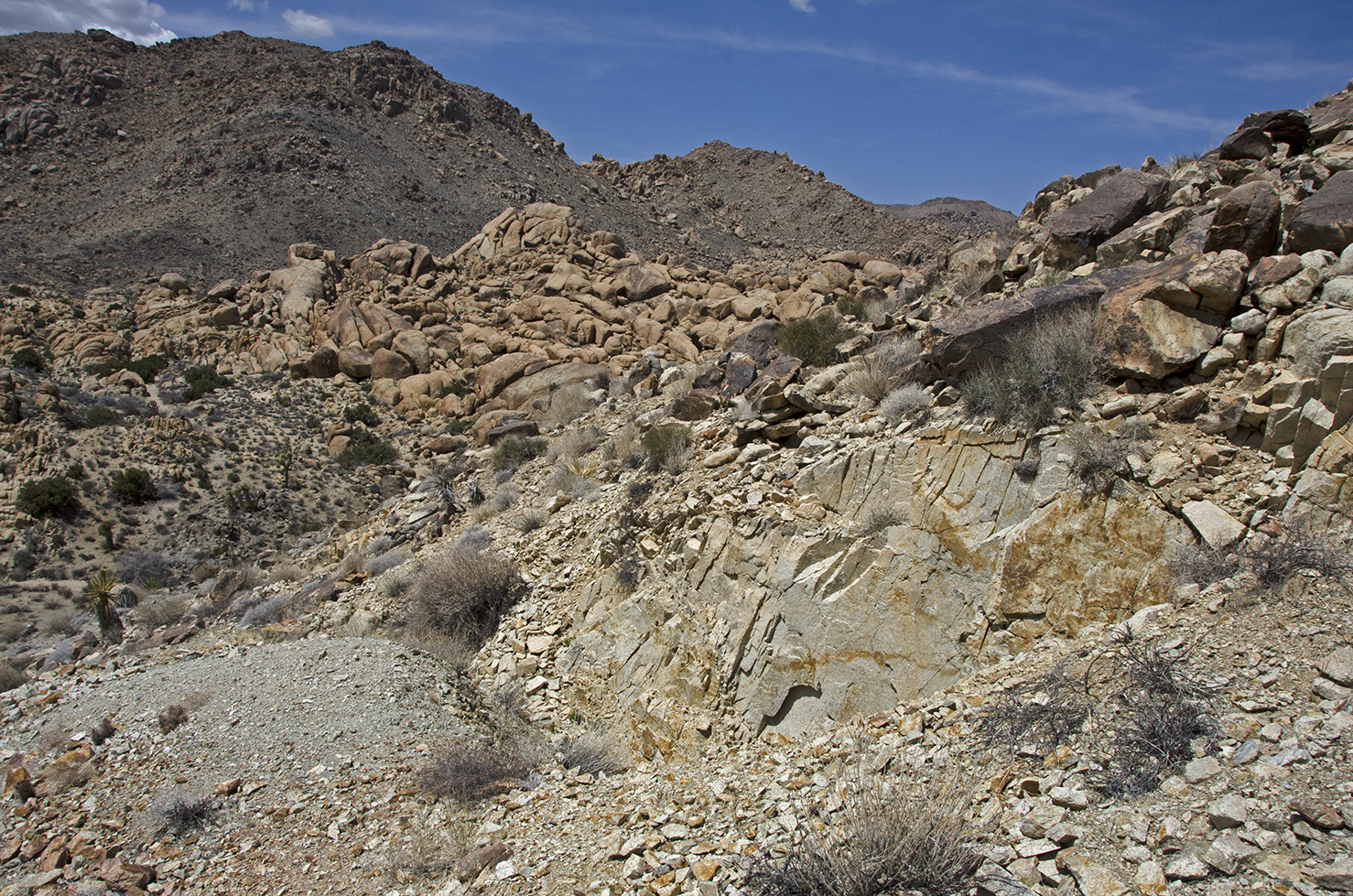 Getting a little closer, still above the mine.