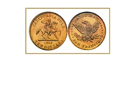 1850 Baldwin $10 Gold Horseman