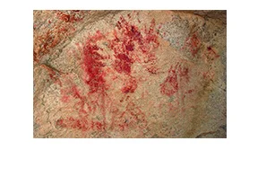 "Bloody Hands" Pictograph Boulder