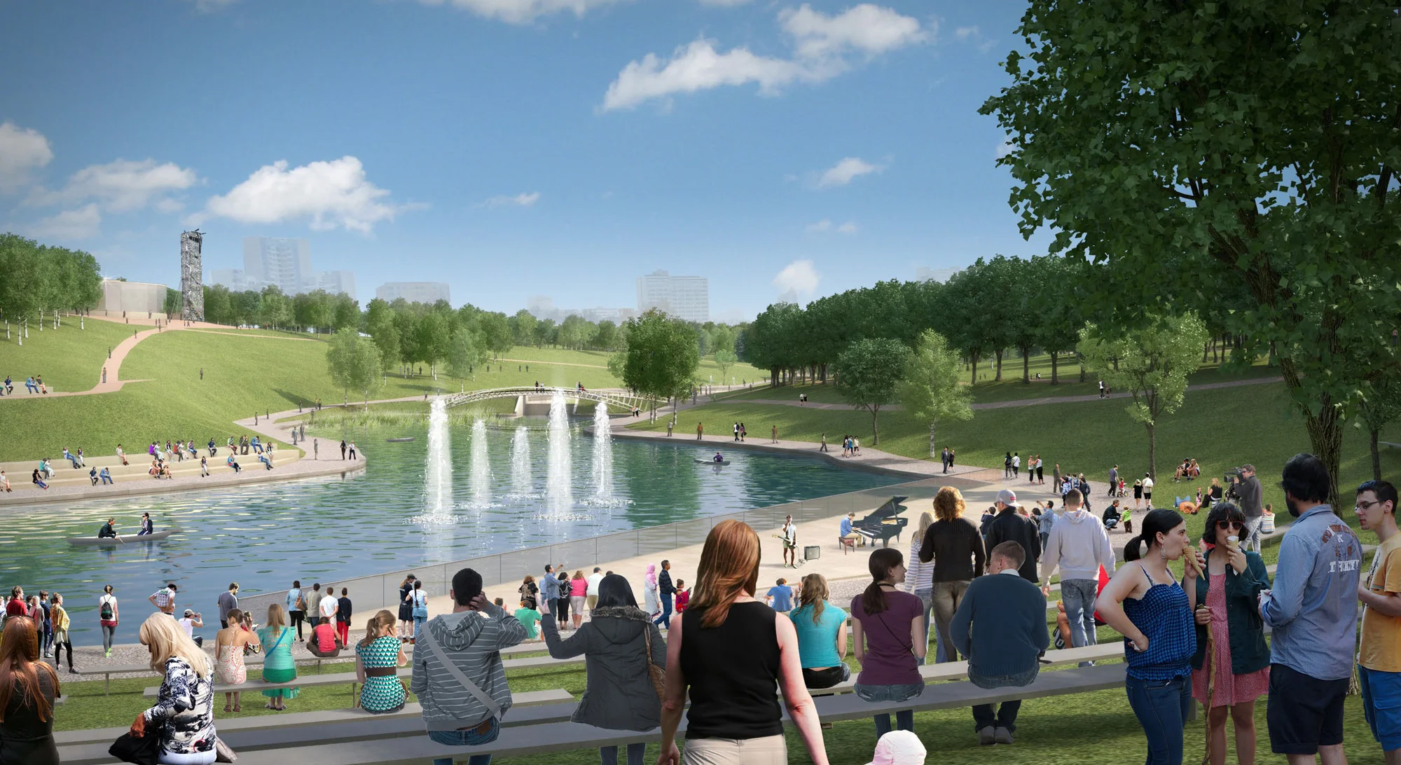  Концепция Парка Подходы к Олимпийской Деревне-80  Заказчик: Мосгорпарк  Партнеры: LDA Design, АБ "Практика", Michael Grubb Studio 