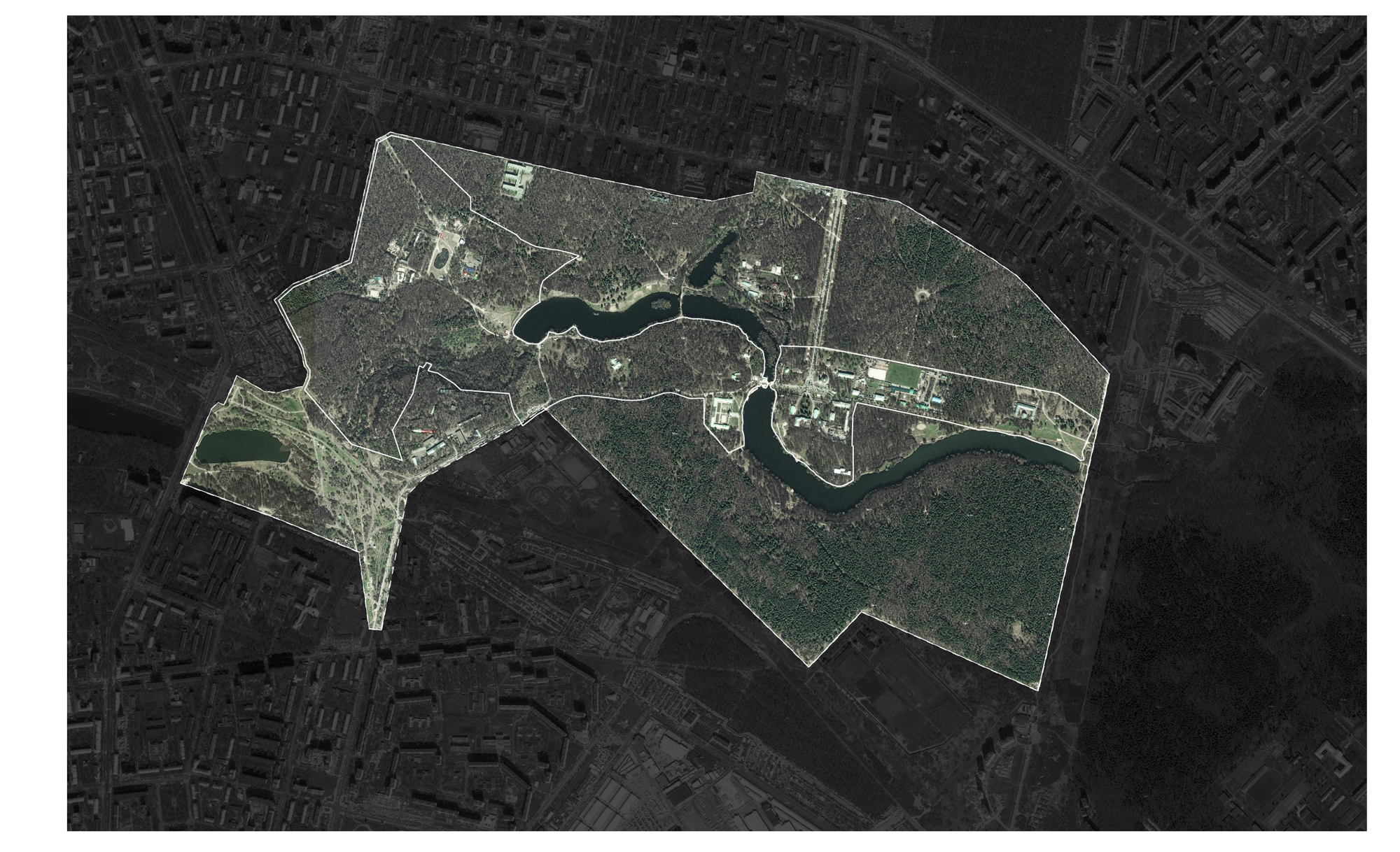  Концепция присоединенной территории природно-исторического парка Кузьминки-Люблино  Границы рассмотрения и границы проектирования  Партнеры: Архитектурное бюро "Практика"    