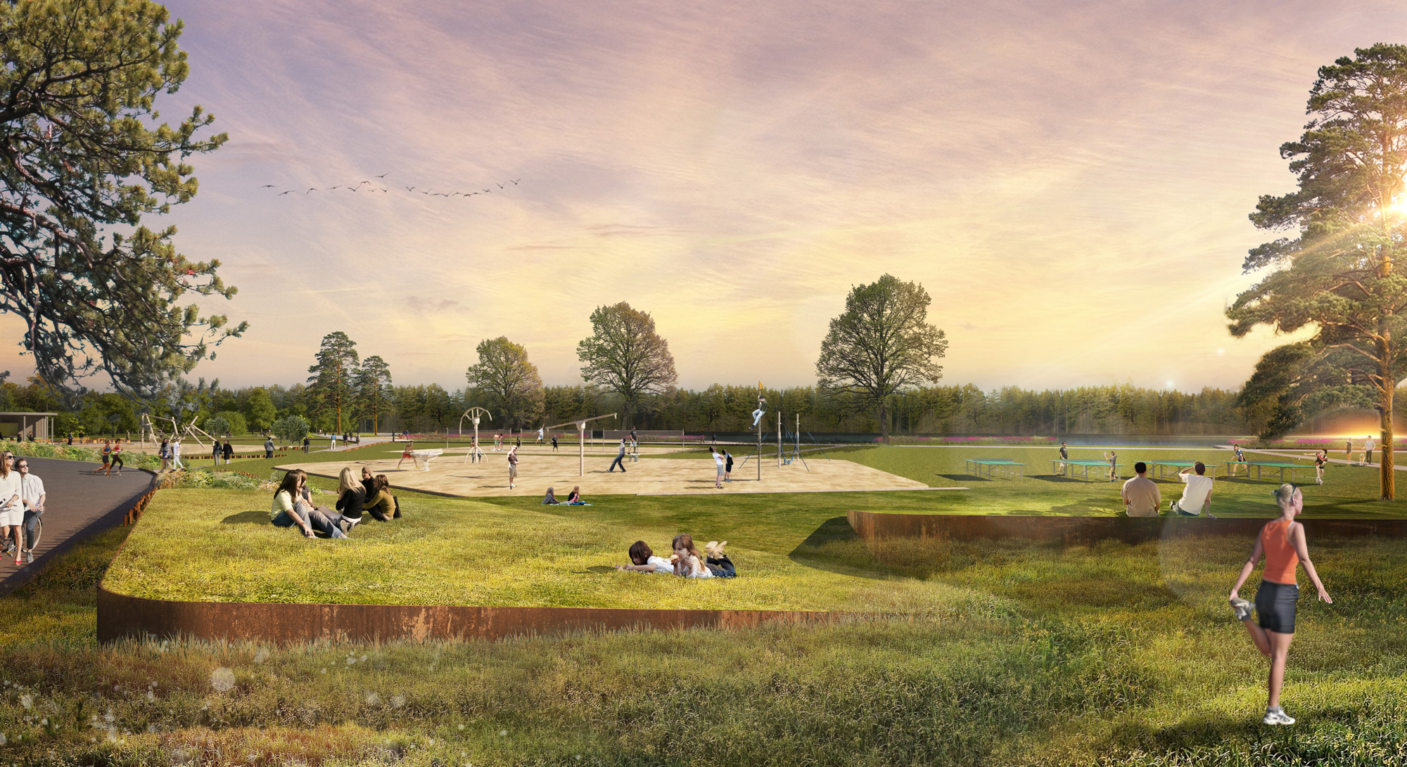  Концепция присоединенной территории природно-исторического парка Кузьминки-Люблино  Заказчик: Мосгорпарк  Партнеры: Архитектурное бюро "Практика"  Проектное бюро Urban Street, 14  Стадия: Концепция  Авторский коллектив Alphabet City:&nbsp;  Анна Анд