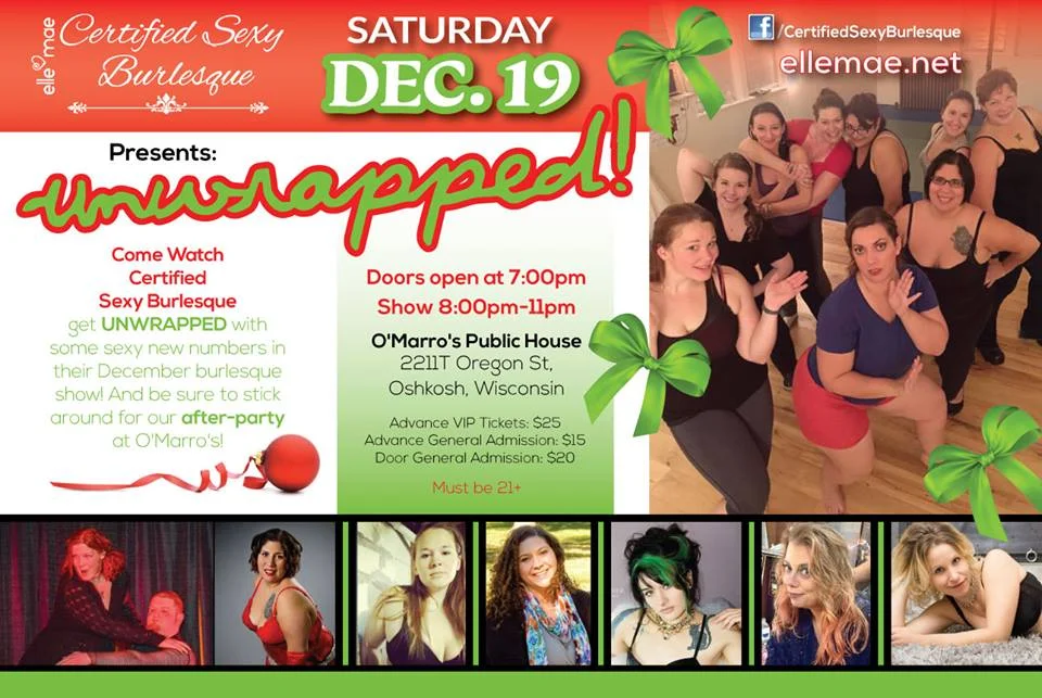 Certified Sexy Brrrrlesque in UNWRAPPED!