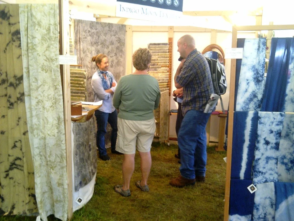 Indigo Moon Studio Booth at The Common Ground Country Fair, 2012