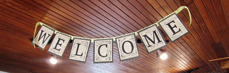 New this year - gorgeous hand block-printed signs, alphabets and heart garlands made from recycled children's book pages and art papers by Michele Levesque of Sargentville. Each one is unique!