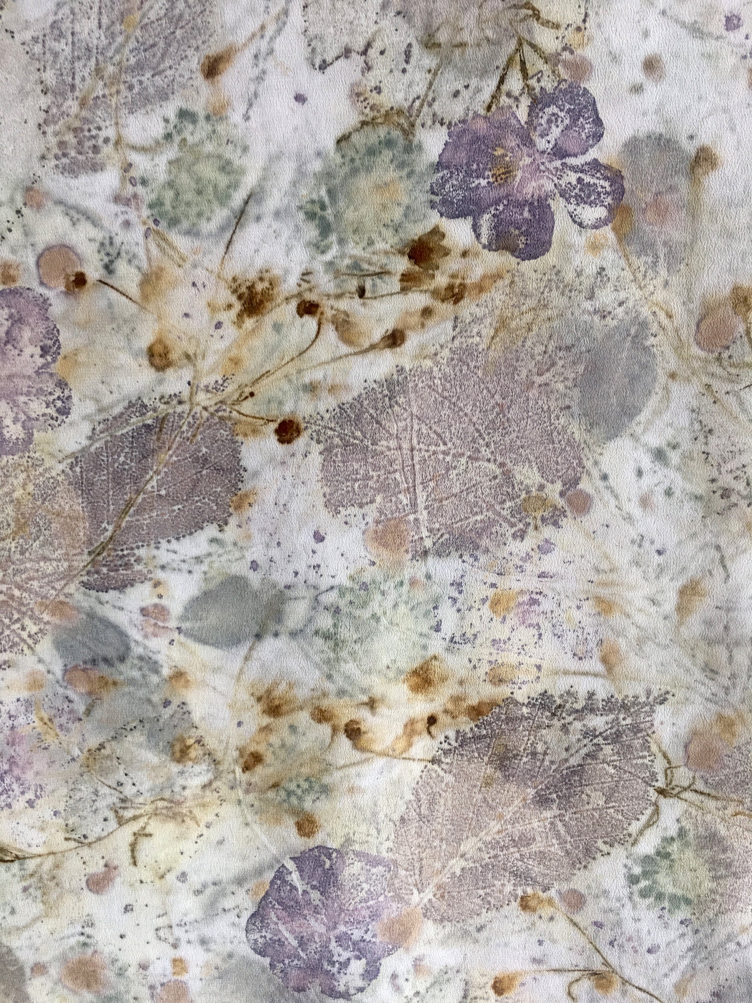 Crepe de Chine Scarf, detail
