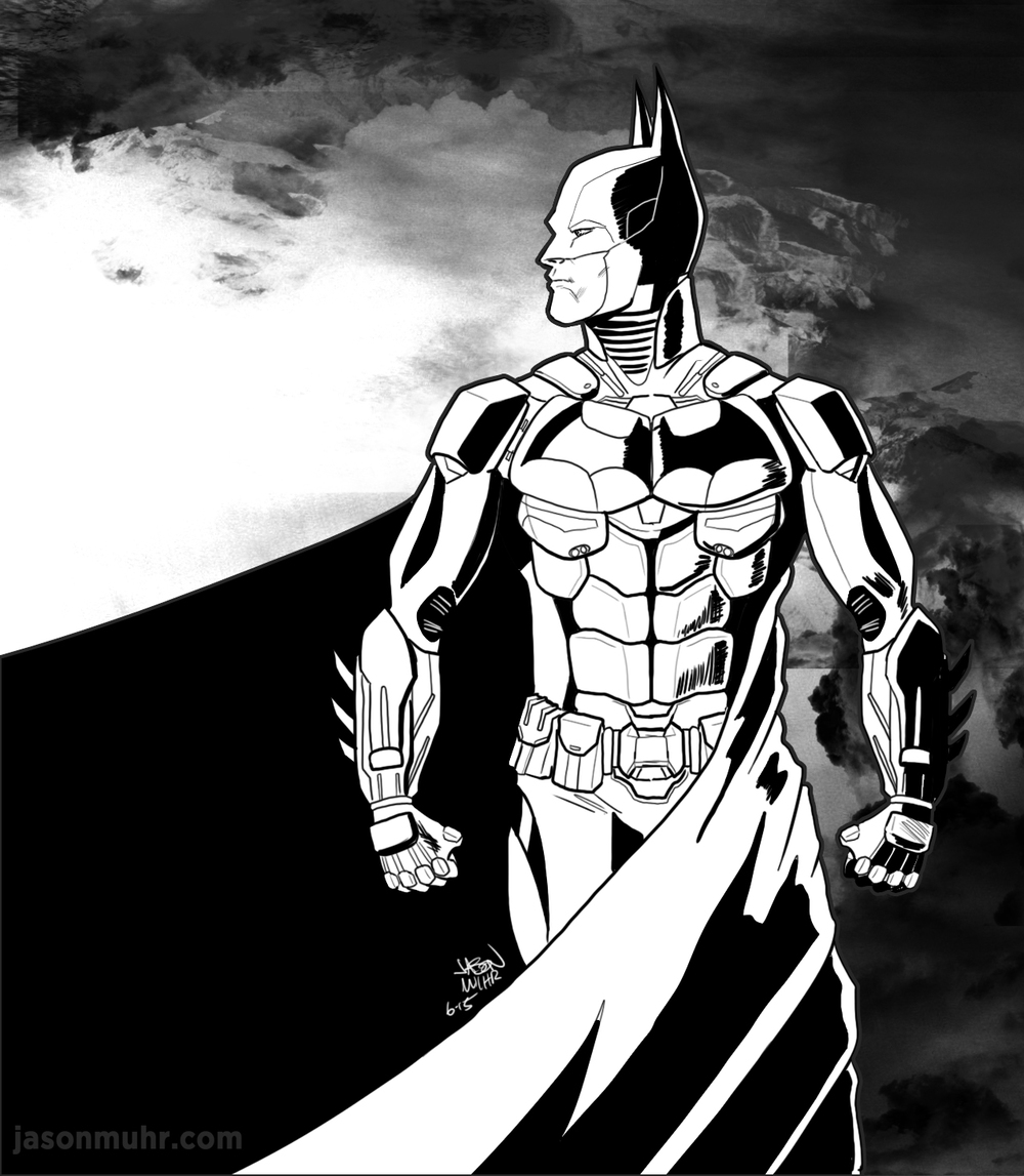 Daily Sketch: Arkham Knight Batman — Jason Muhr - Illustration & Graphic  Design