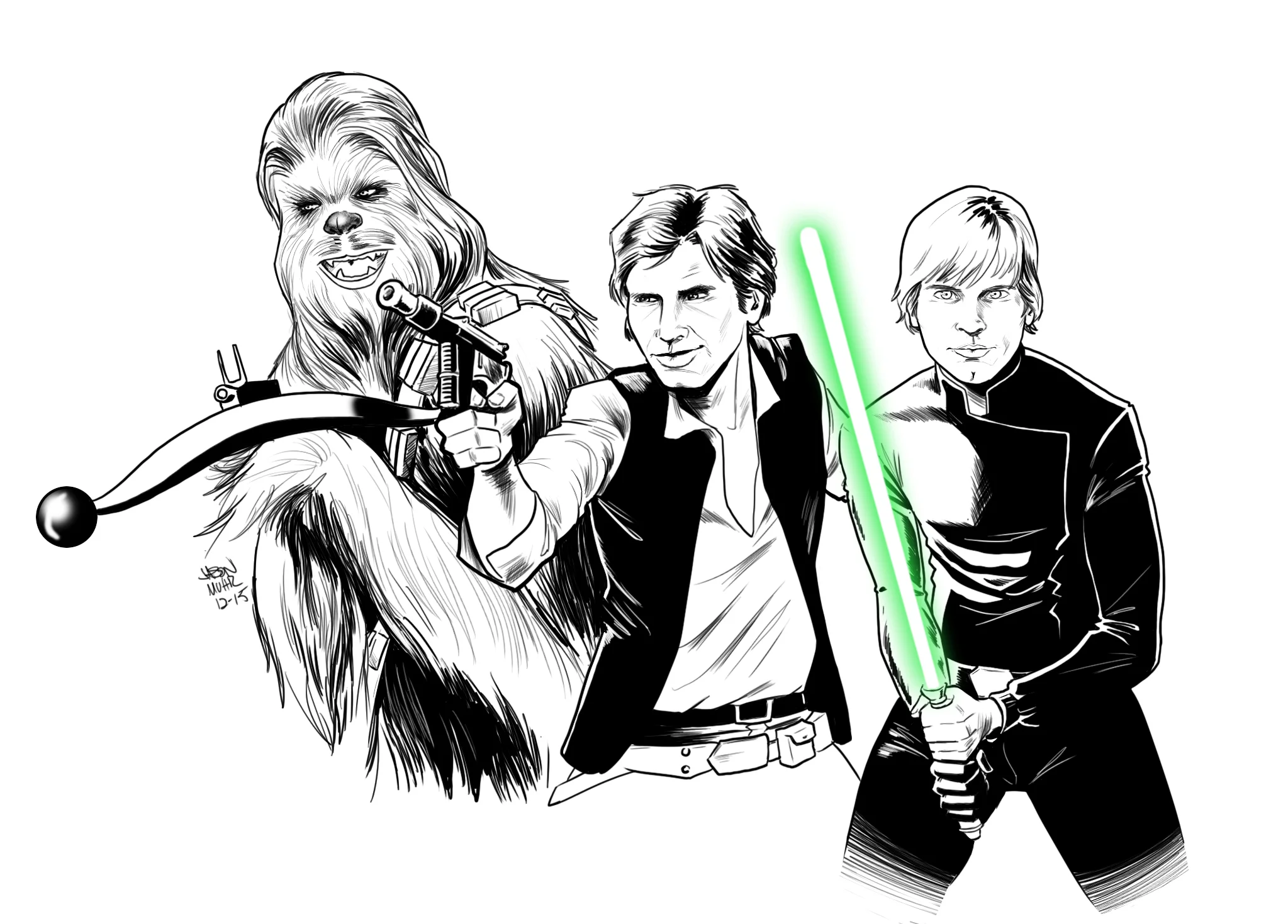 Daily Sketch Luke Skywalker — Jason Muhr Illustration