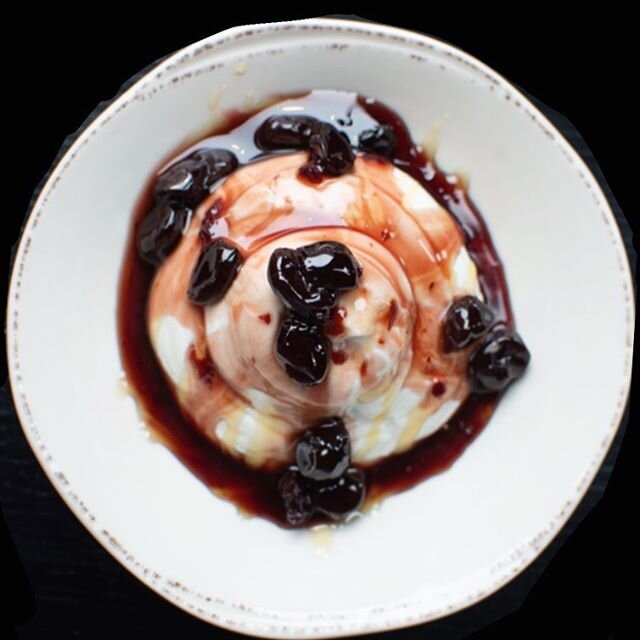 If you zoom in you can almost taste the cherry syrup... Meet the Greek Yogurt dessert at @medusagreeknyc I&rsquo;ll be introducing you to more plates and places while helping you learn light. I just have to learn @adobepremiereproofficial first... an