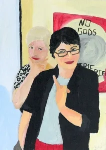 With Helen Toomer and Manuela Paz.