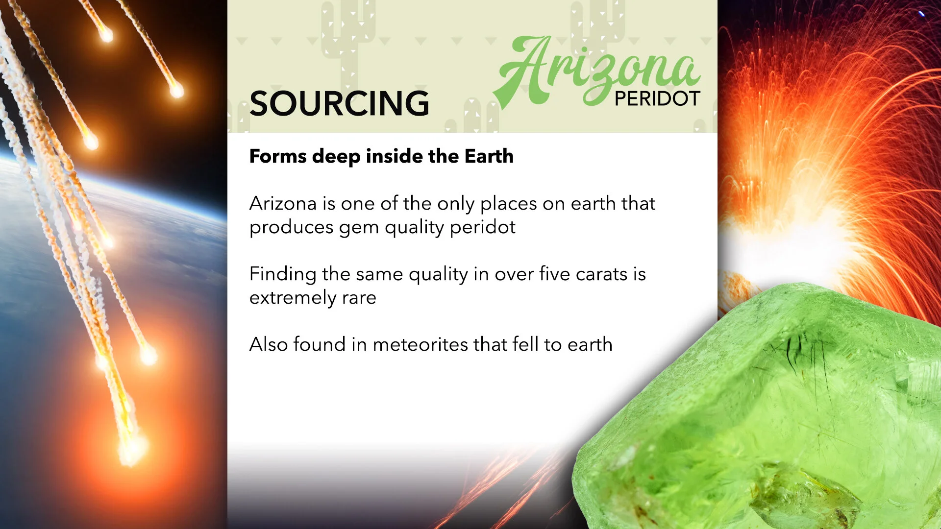 Infographic | Arizona Peridot Sourcing