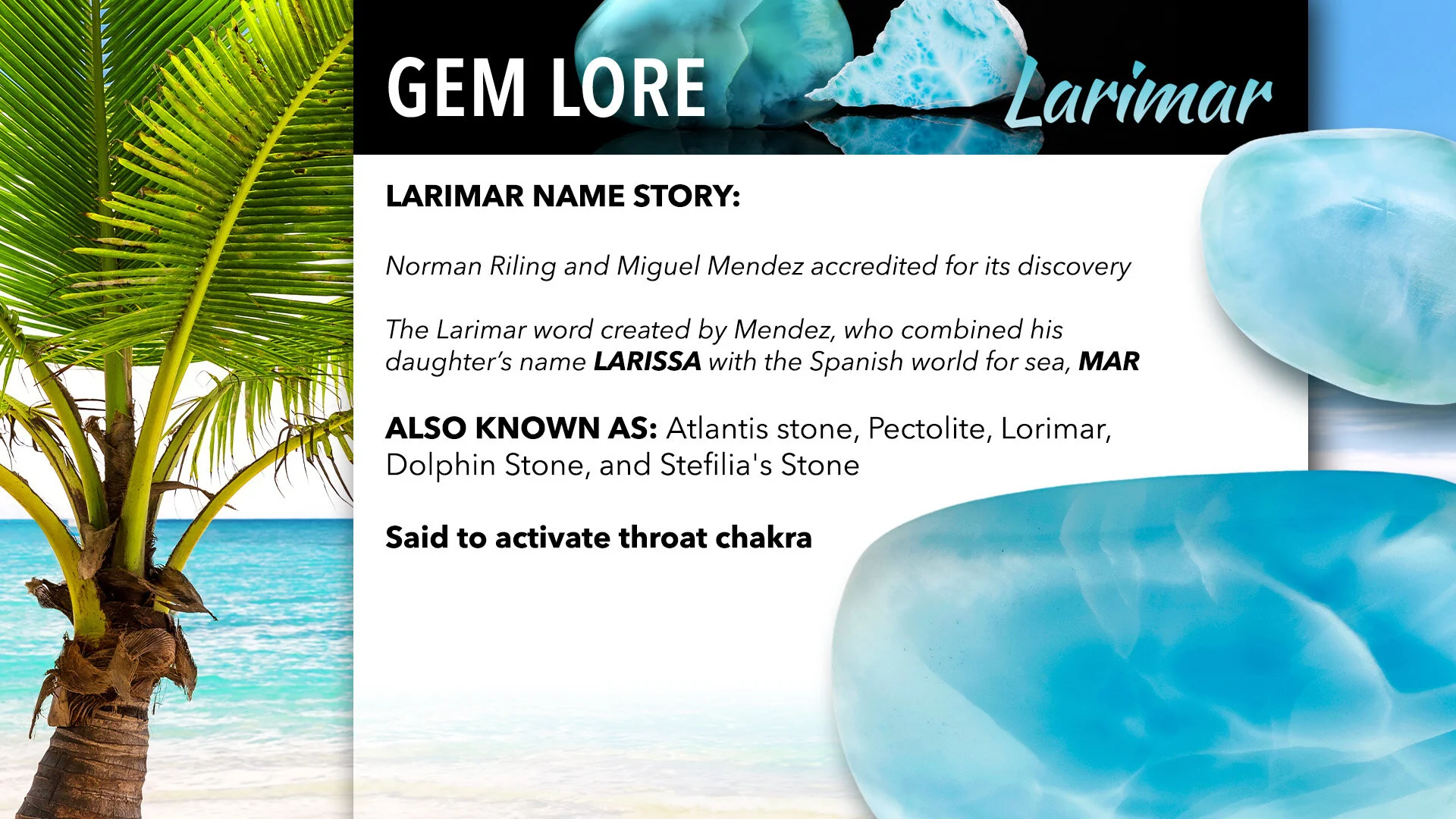 Infographic | Larimar Gem Lore