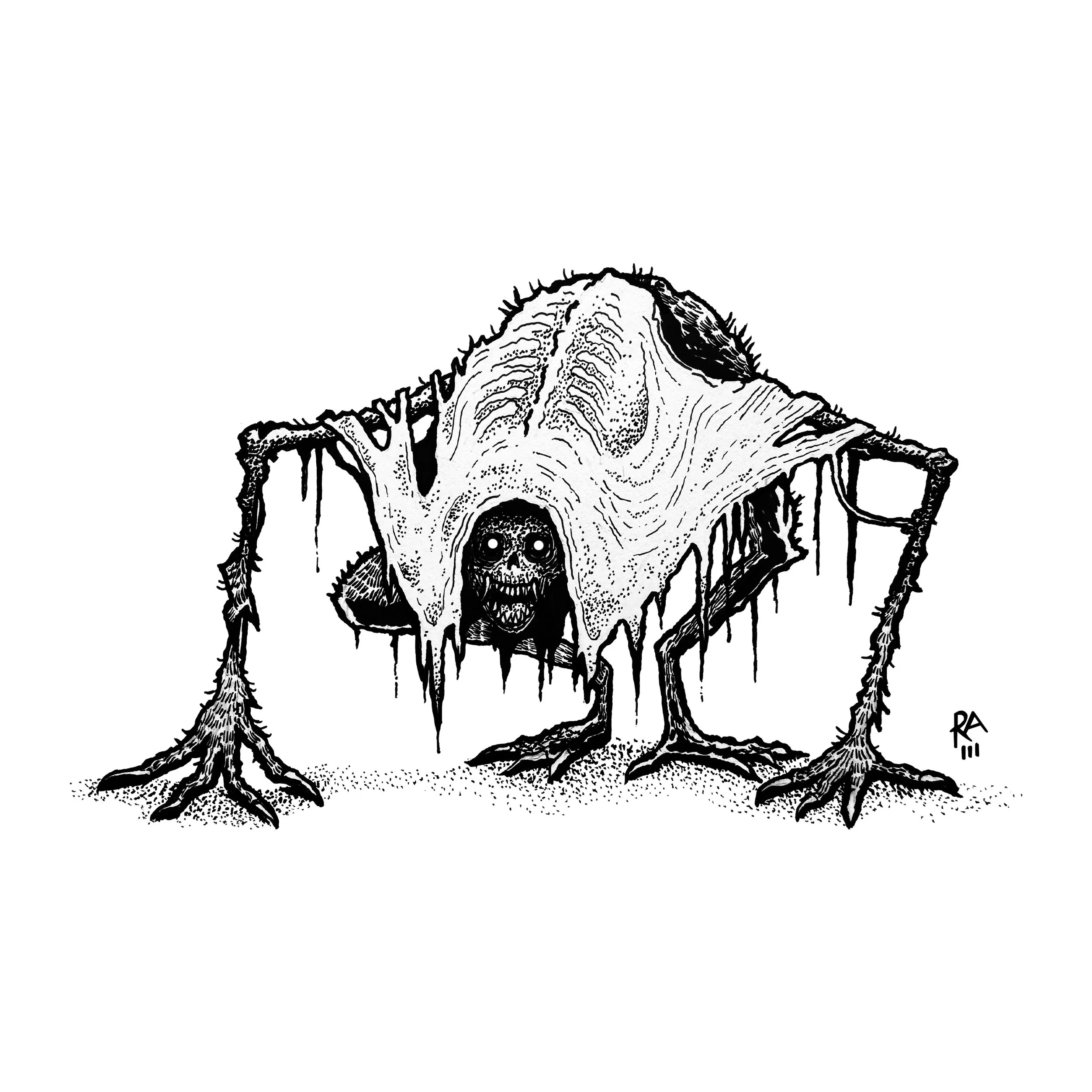 Inktober 2025 28 Skeletal.jpg