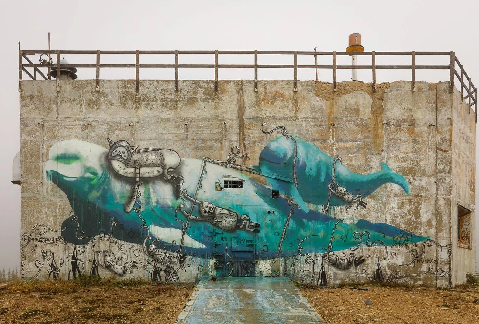 Collab wall with Kai'ili Kaulukukui Seawalls Churchill
