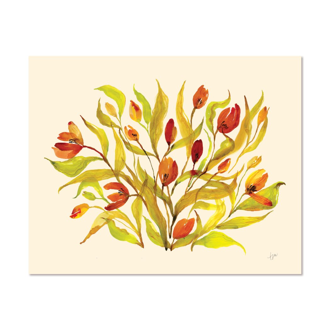 Dancing Yellow Tulip Bunch 8x10.jpg