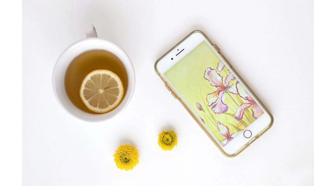 Freebie: Iris Desktop + Phone Wallpaper!