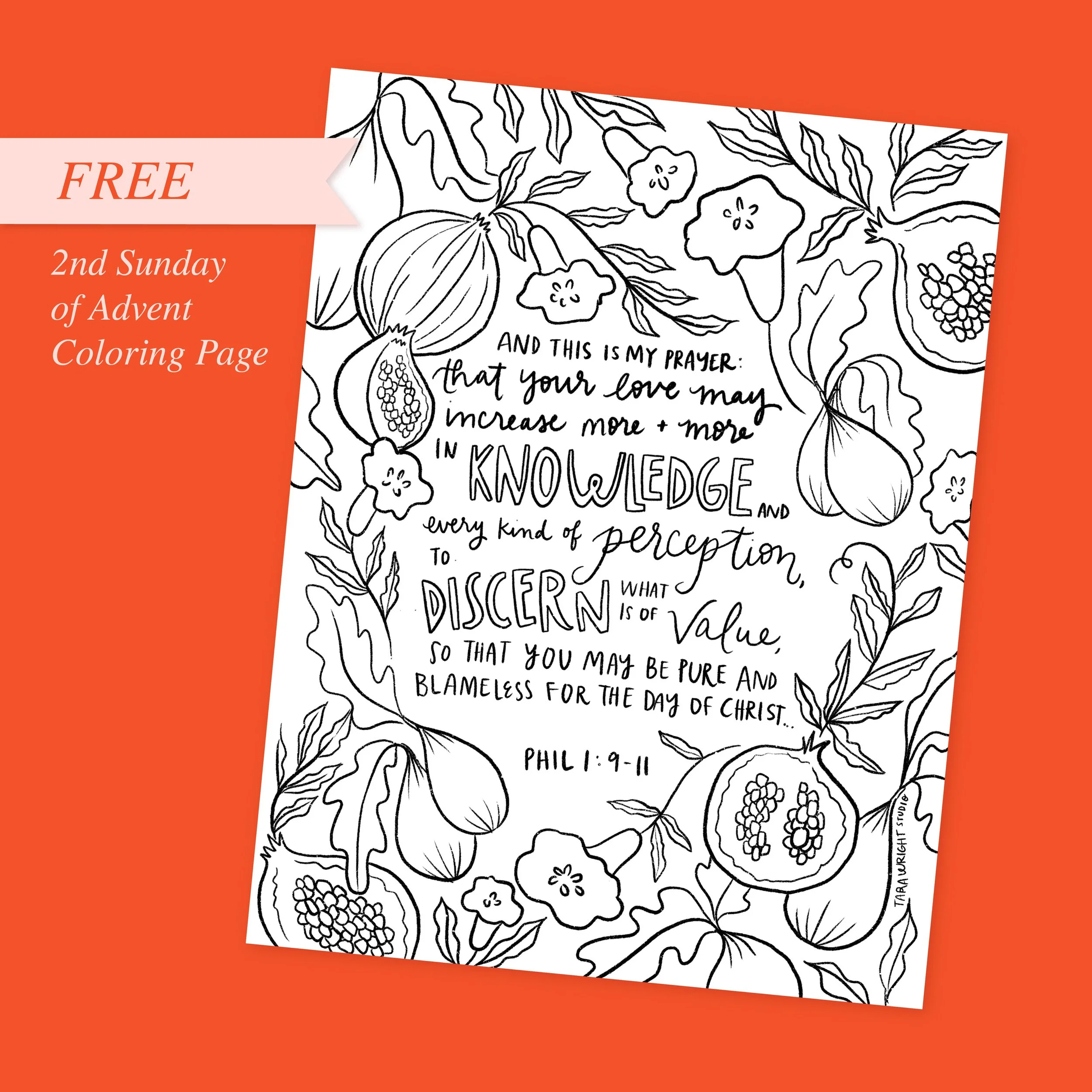 Free Second Sunday of Advent Coloring Page