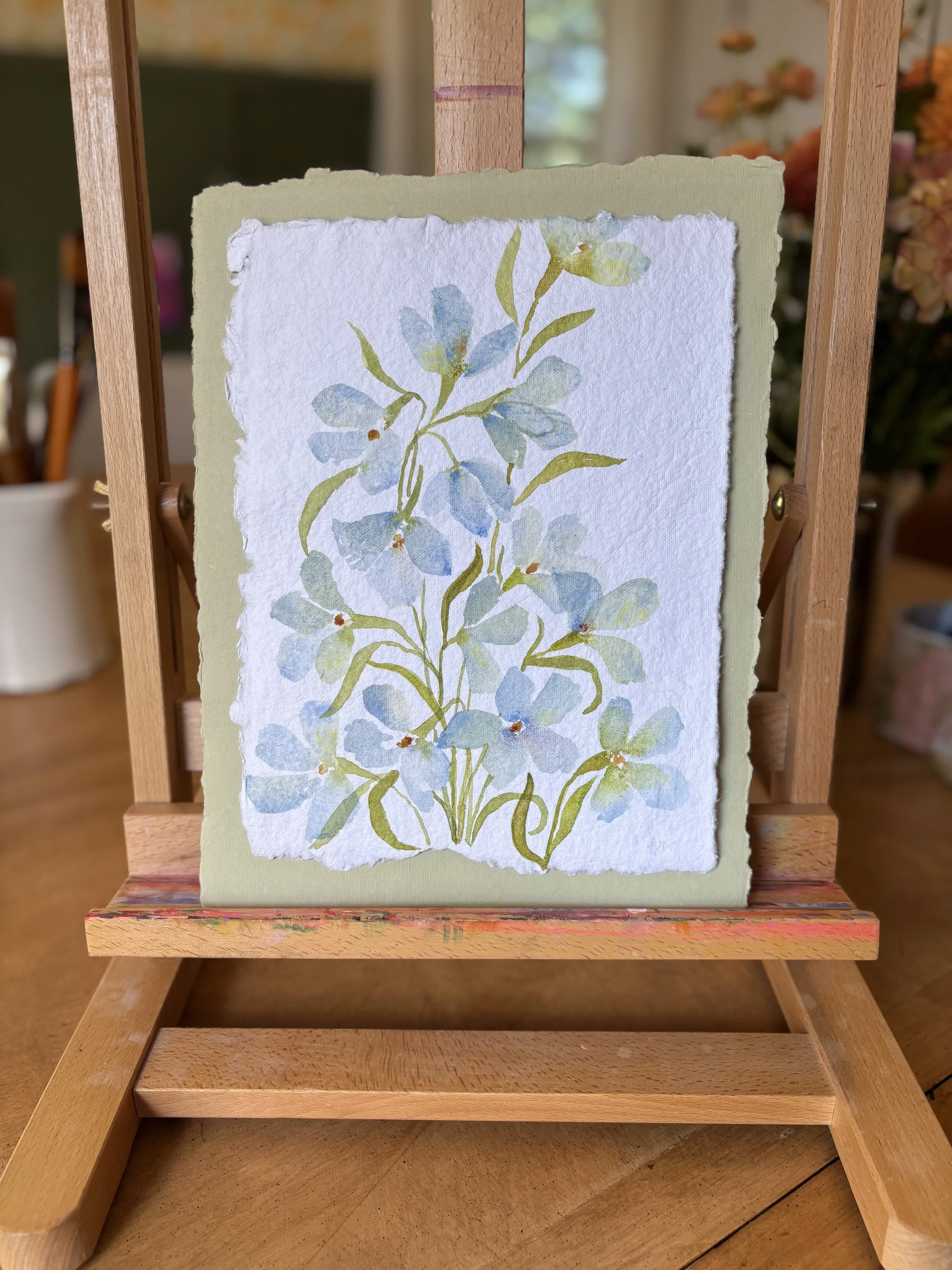 Delphinium on Sage