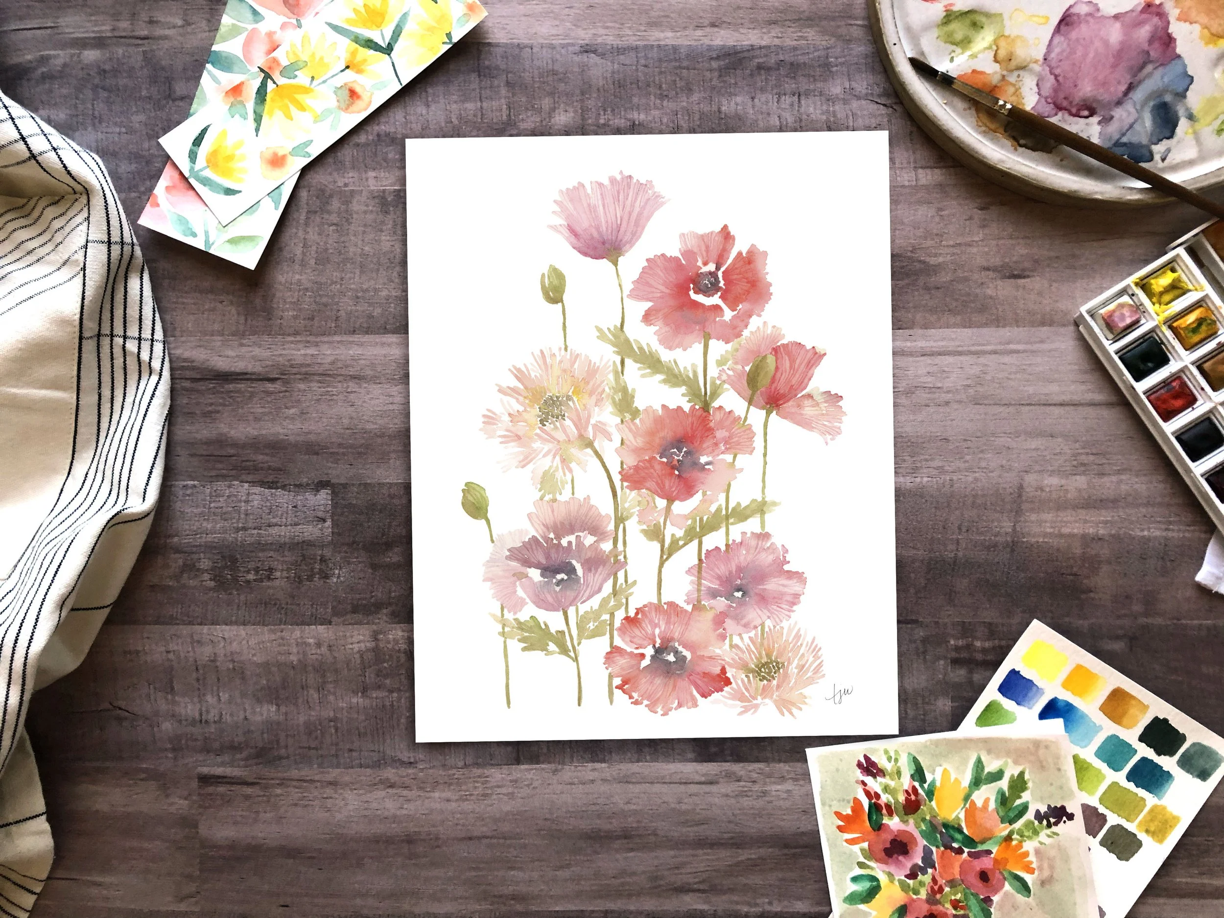 Poppies and mums.JPG