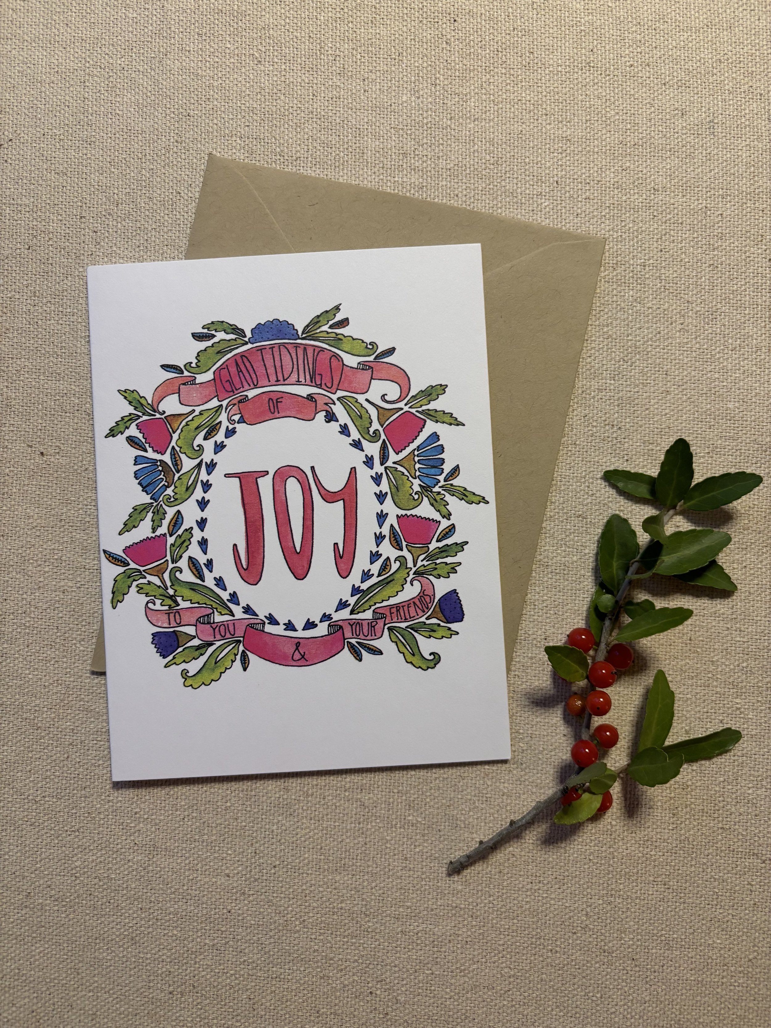 Tidings of Joy Christmas Card