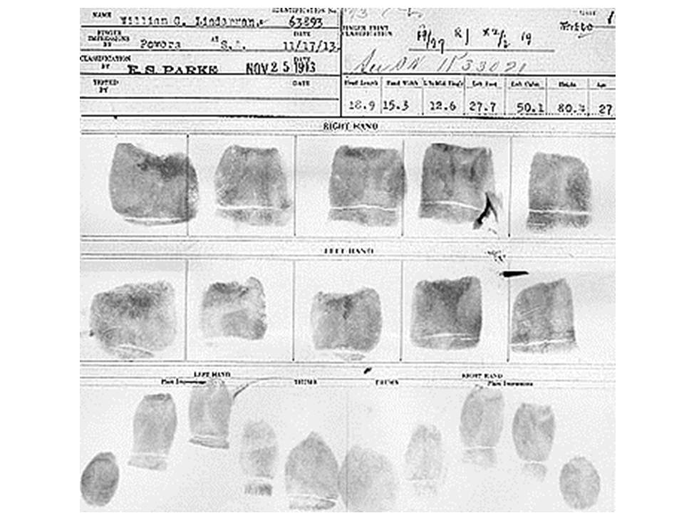 Exhibit 4.3 Prisons in New York in 1913 Required Fingerprint Records