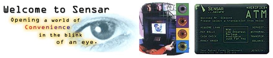 Source: http://www.sensar.com (2001) Exhibit 5.3 Sensar Iris Recognition Systems Integrated with Smart Card Technology
