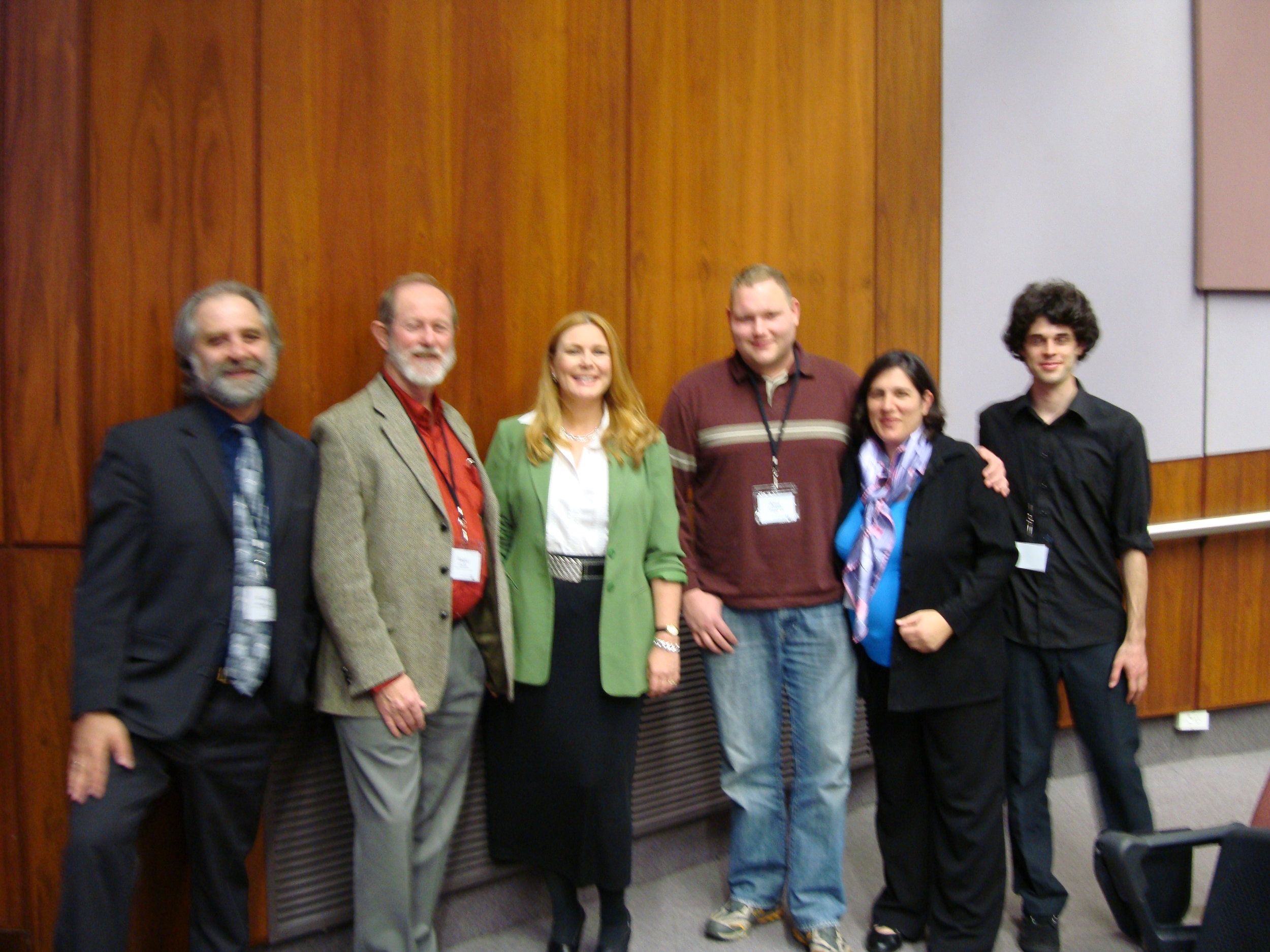 MG Michael, Roger Clarke, Katherine Albrecht, Amal Graafstra, Katina Michael, Jordan Brown at International Symposium on Technology and Society 2010, University of Wollongong