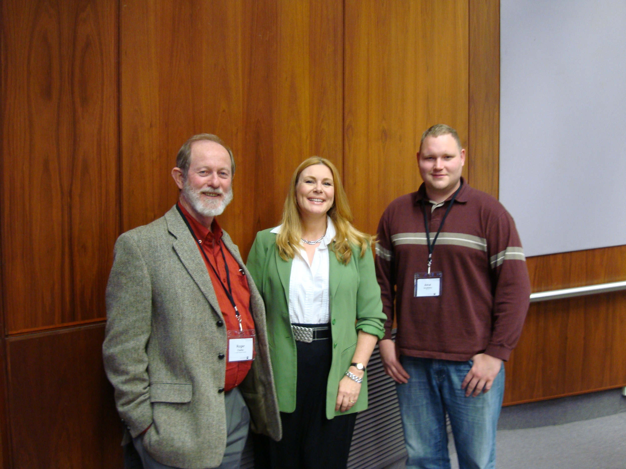 Roger Clarke, Katherine Albrecht, Amal Graafstra at International Symposium on Technology and Society 2010, University of Wollongong